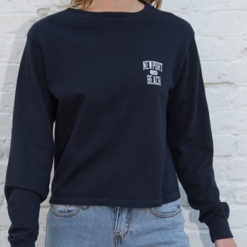 Brandy Melville Navy Newport Beach Sweatshirt